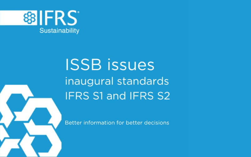 Anuncio oficial de IFRS Sustainability y el ISSB sobre la emisión de los nuevos estándares globales de reporte de sostenibilidad IFRS S1 e IFRS S2.