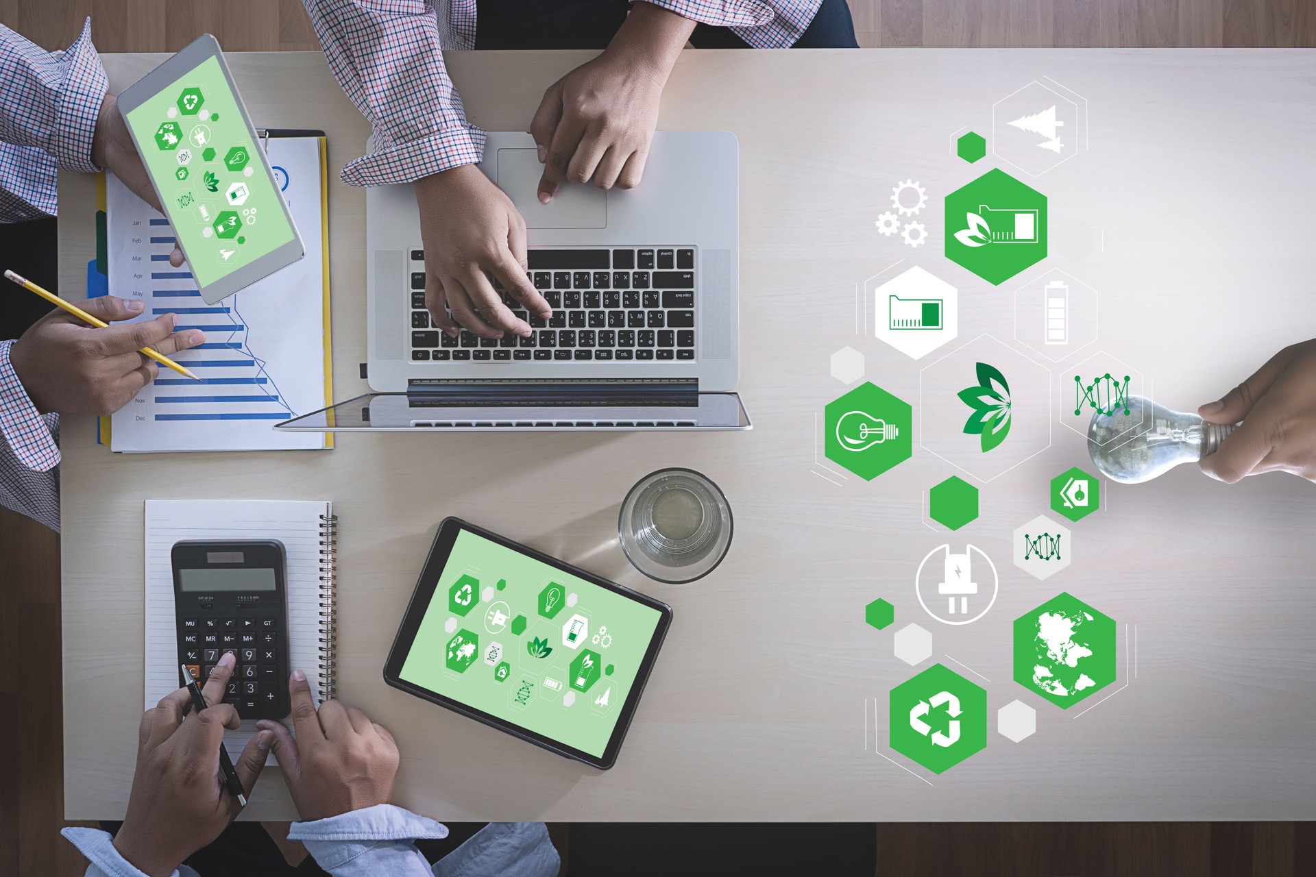 Uso de equipo negocios energía, fuentes de energía de los elementos de sostenibilidad sostenibles